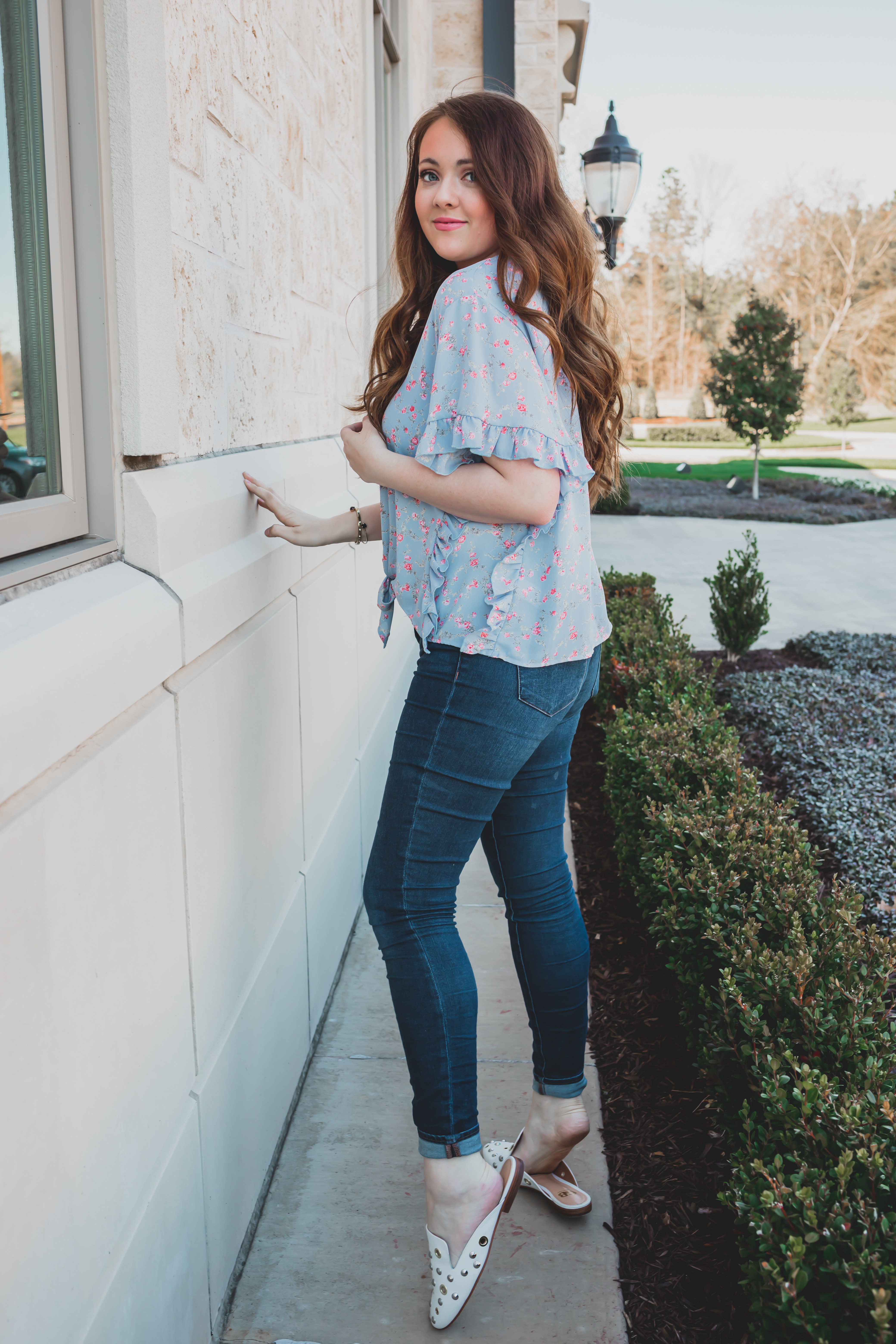 Ruffles & Floral Prints for Spring [My Top Is Under $40!]