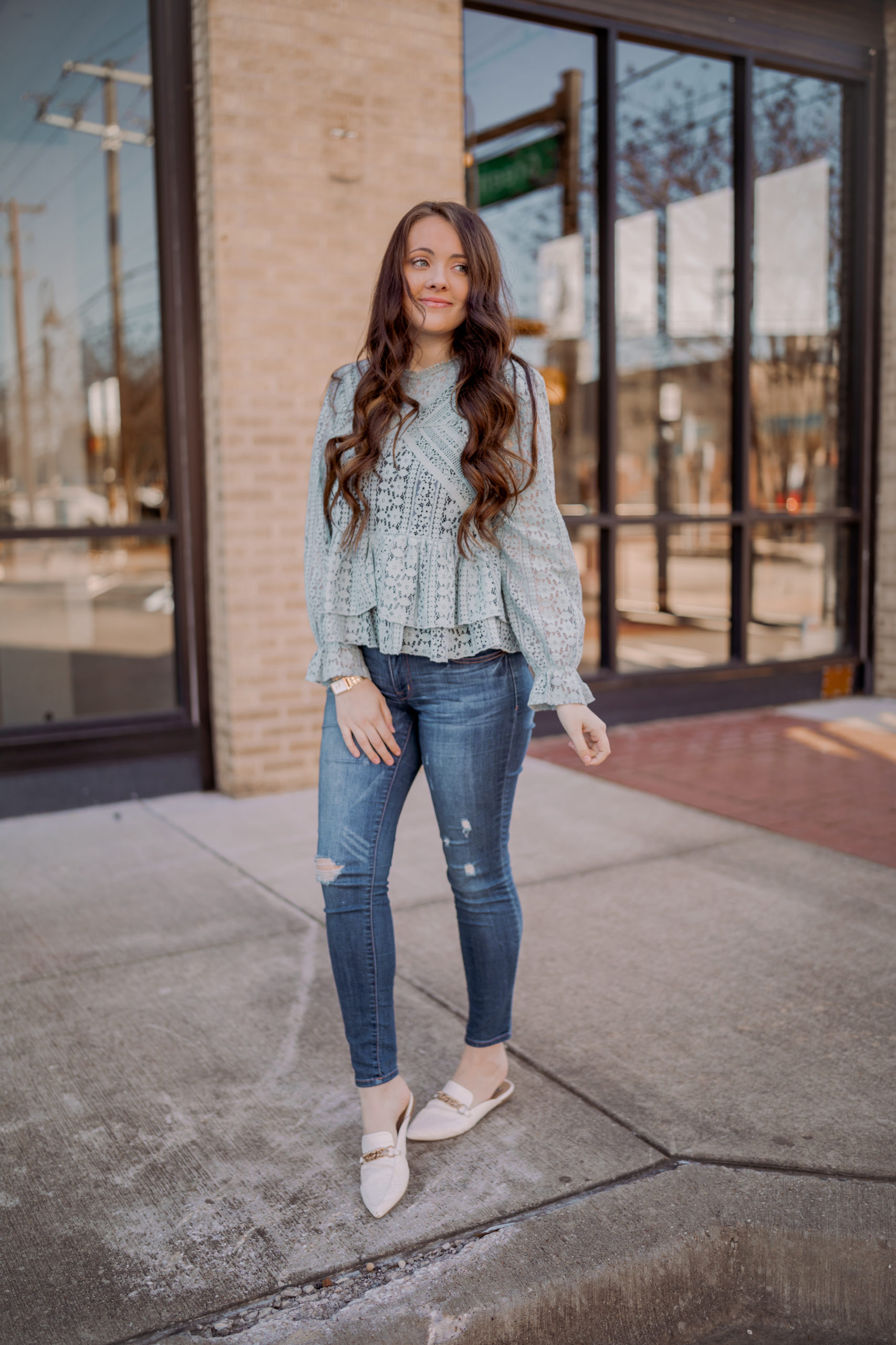 Flirty Lace Top For Any Spring Occasion