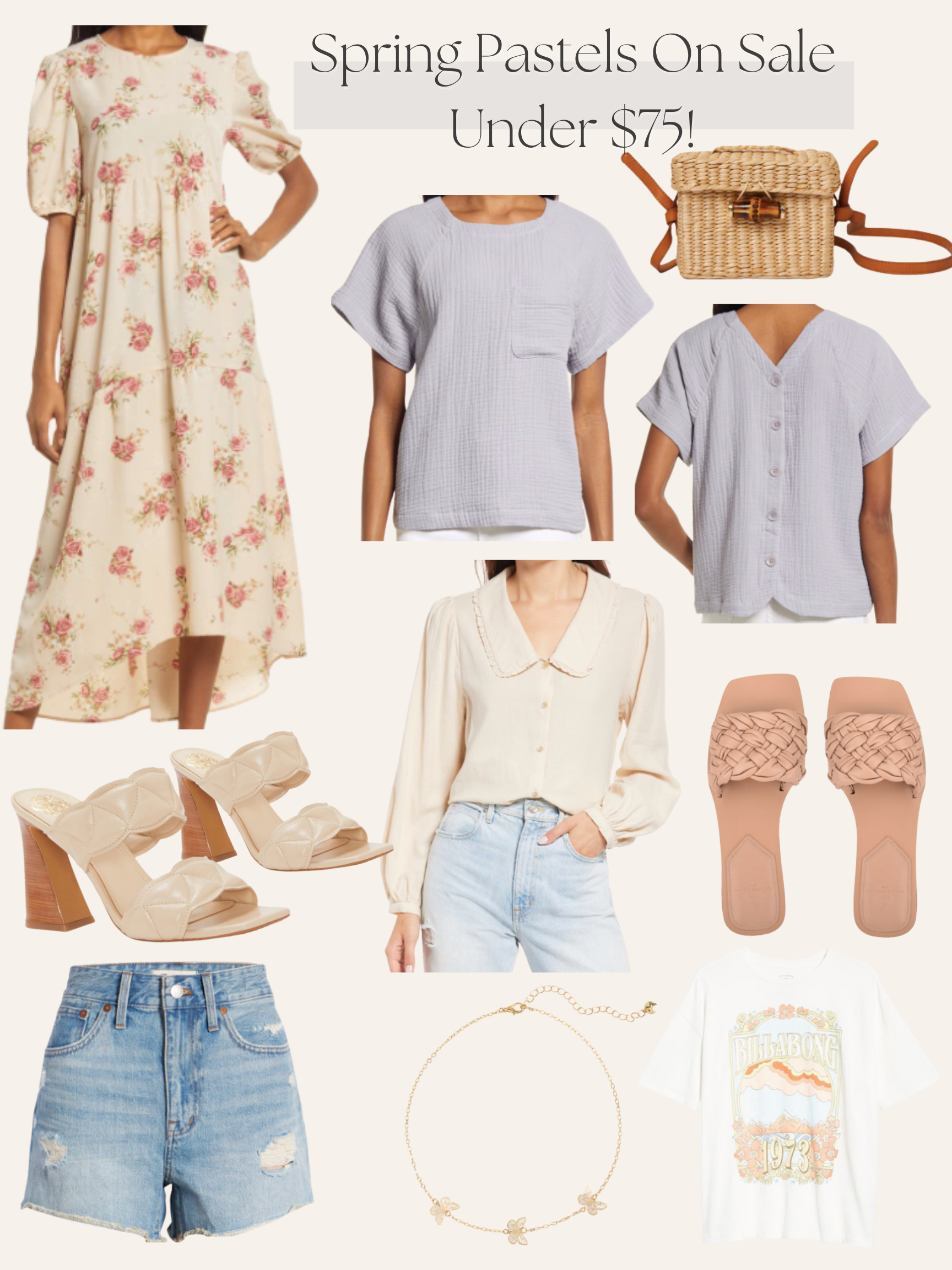 Spring Pastels On Sale Under $75!